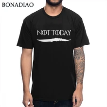 Не сегодня Арья Старк Игра престолов футболка безликих мужчин дом черно-белый дизайн футболка