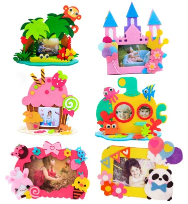 

Cute cartoon frame Fabric Felt kit Non-woven cloth Craft DIY Sewing set Felt Handwork Material DIY needlework supplies