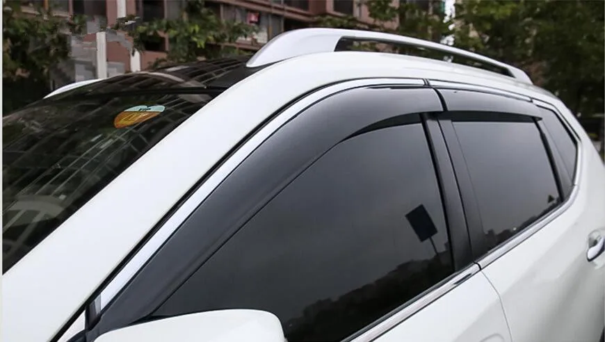 Window Visor Vent Shades Sun Rain Guard For Nissan Rogue X-Trail T32 2014-2017