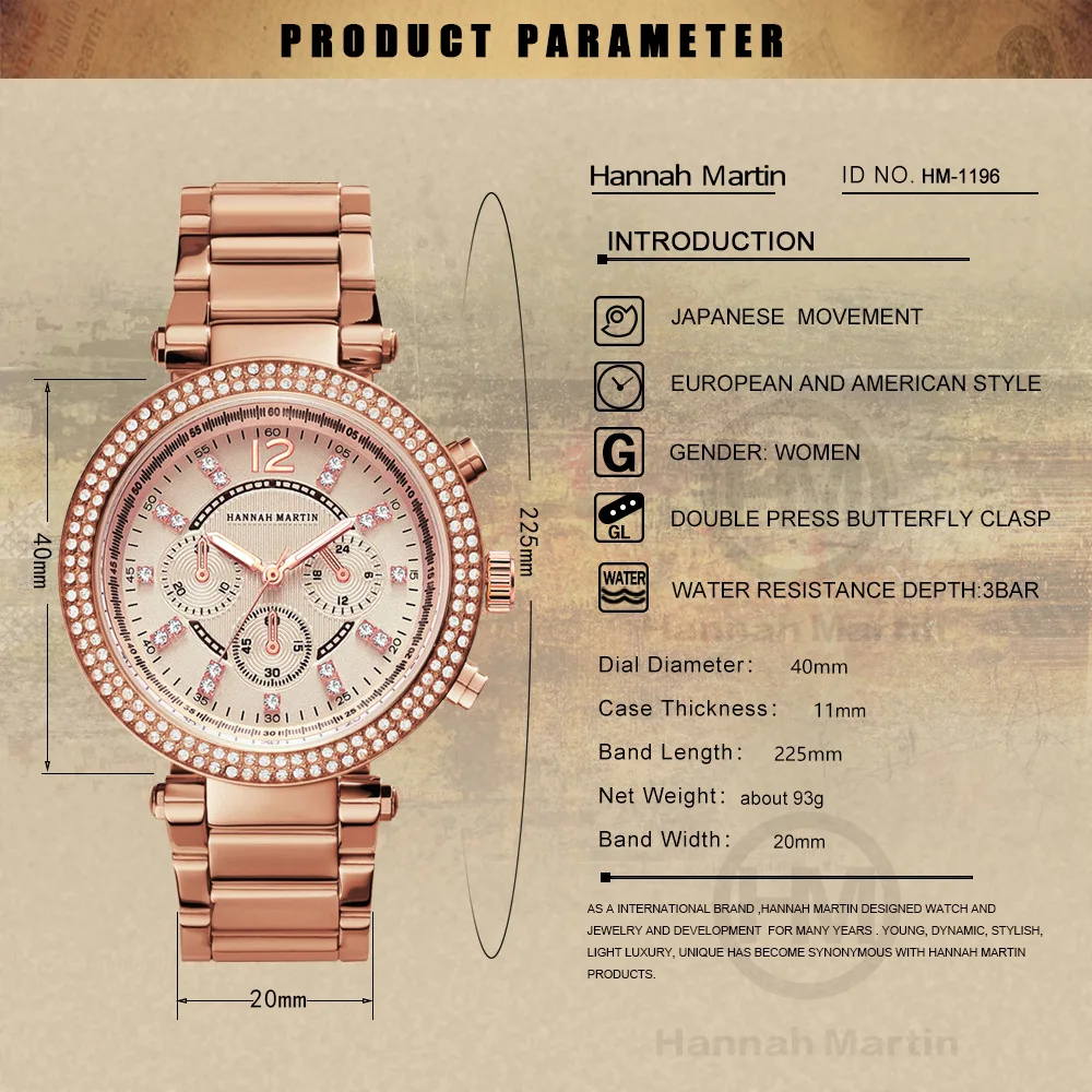 Hannah Martin das Mulheres de Luxo Pulseira