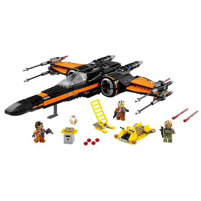 

05004 748pcs Wars Poe's X Wing Fighter Figures Model Building Blocks Bricks Toys for Children Compatible with 75102