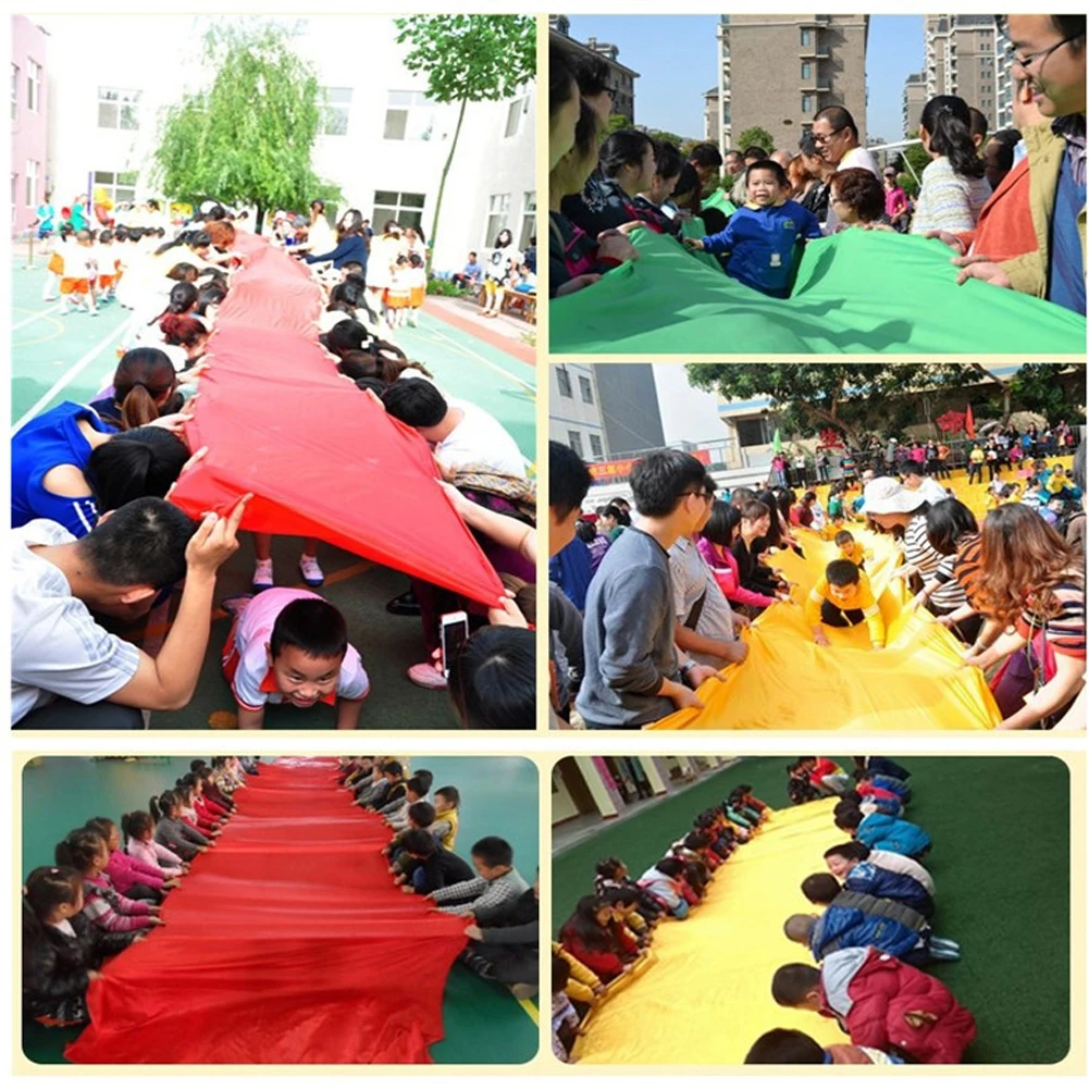 11m Long Kids Outdoor Sports Slippery Game Cloth Child Cooperation Training Game Tool Parent Child Interaction
