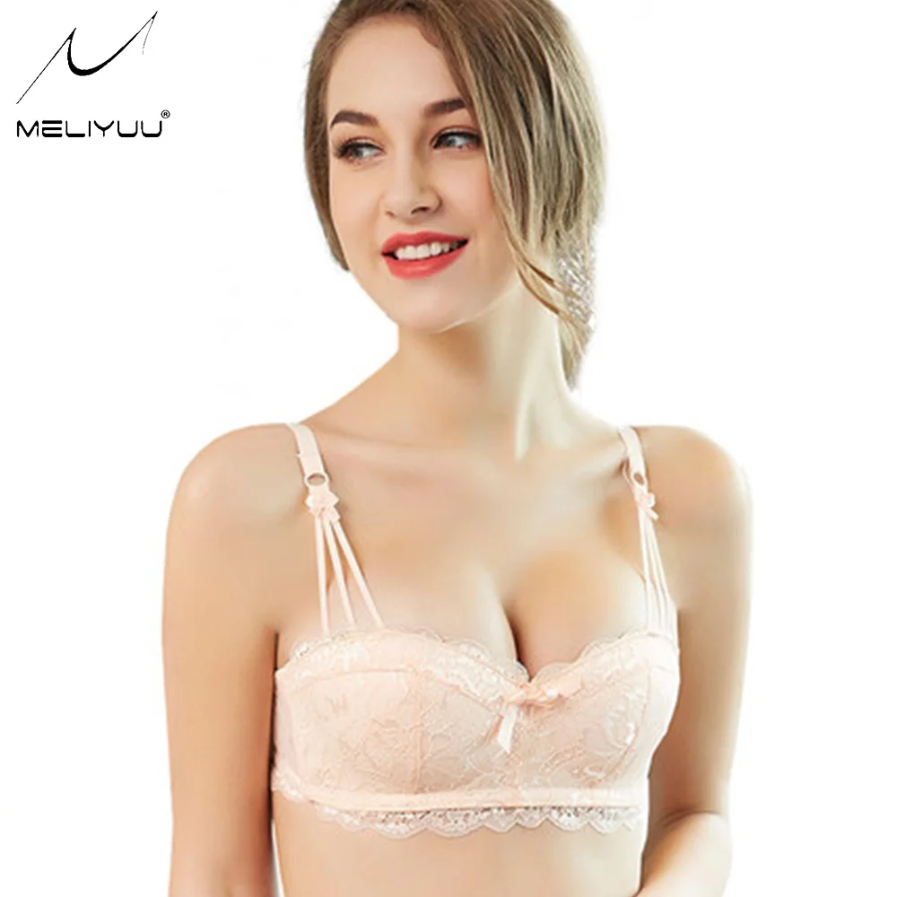 Womens Lingerie Super Boost Push Up Bra Wireless Lace Bralette Thick Padded Sexy Underwear BH Top 30 32 34 36 38 AA A B C Cup