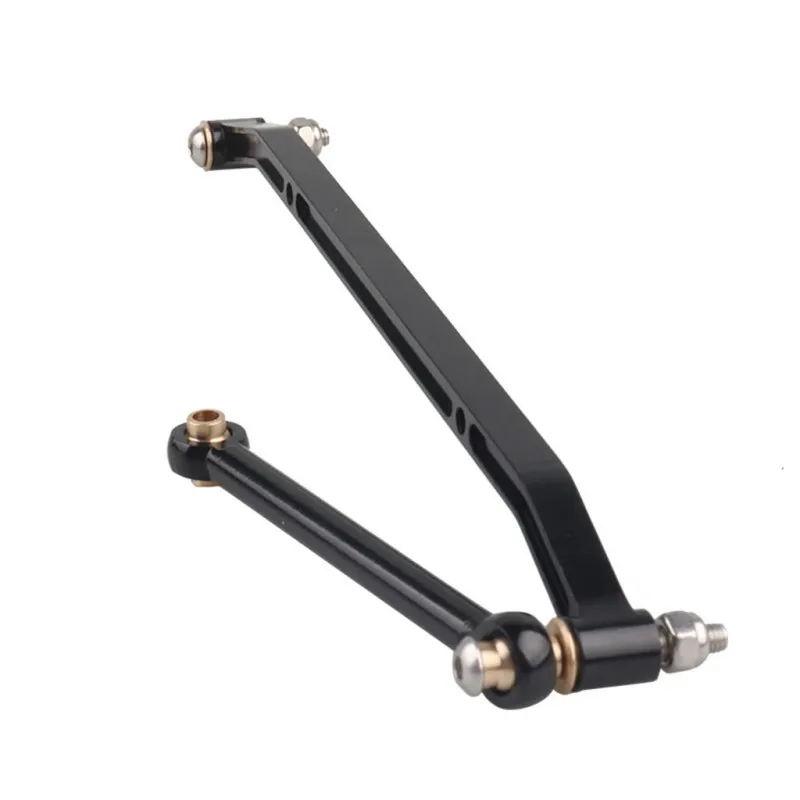 RC Black Metal Steering Linkage Tie Rod For RC Car SCX-10 RC Car Spare Part Upgrade