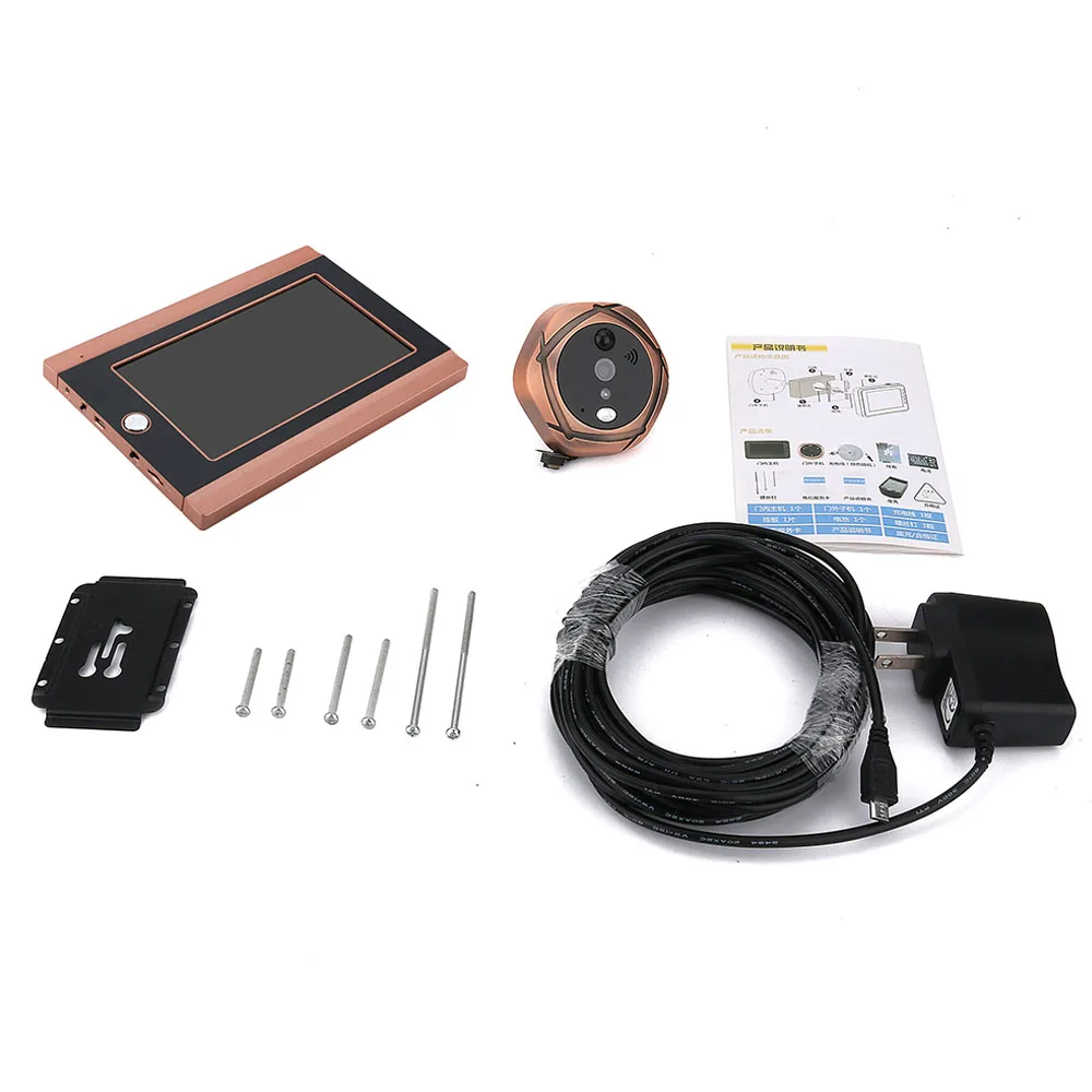 KERUI 7inch WiFi Video Doorbell HD1080P Large Screen Intercom Doorbell With Motion Alarm System IR Night Vision TF Card Storage
