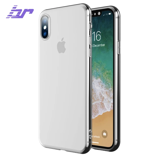 Special Price BR TPU Phone Case For iPhone X Soft Silicone Clear Cases For iPhone 8 7 Plus 6 6s Full Cover Anti-scratch Transparent Back Shell
