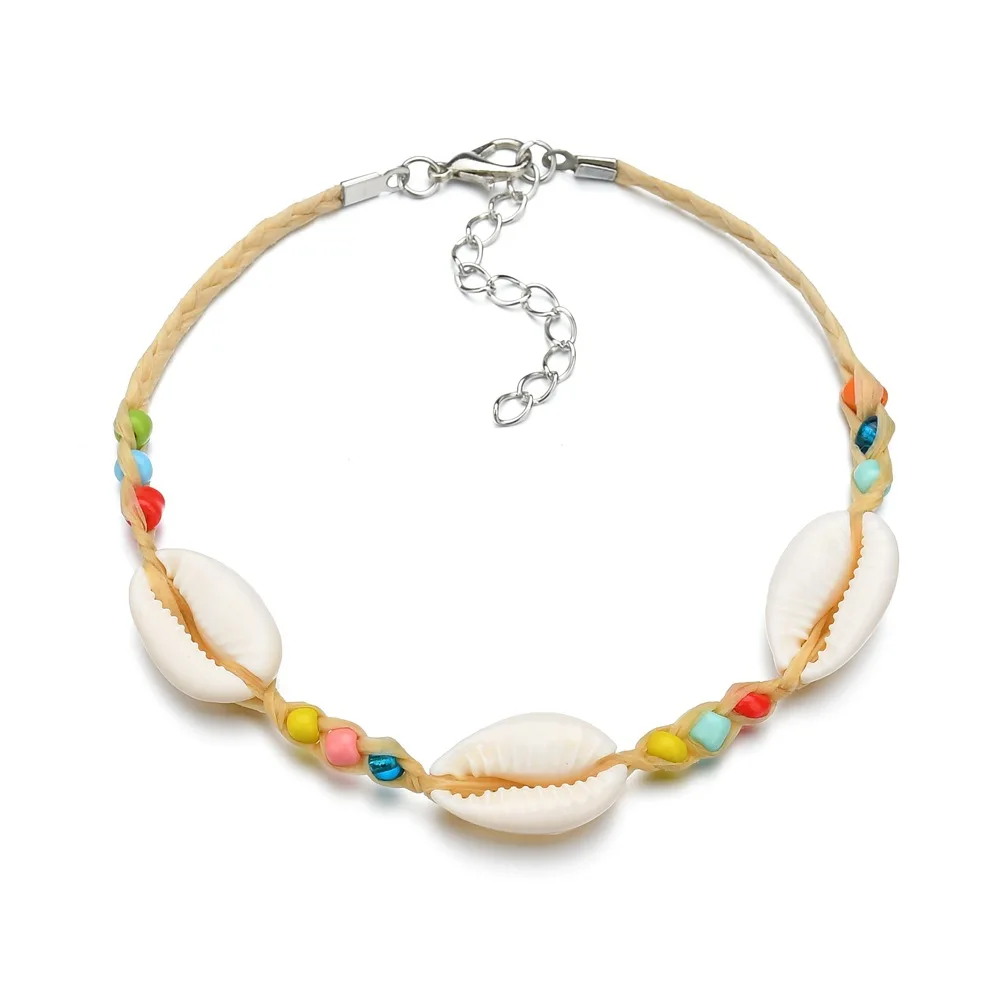 

Personality Weave Jewelry Handmade Bracelet Natural Seashell Hand Knit Shells Bracelets Women Accessories Bracelet