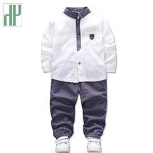 HH/комплекты одежды для детей; рубашки и брюки; комплект из 2 предметов; льняная одежда для малышей; сезон осень-зима; Изысканная детская одежда; Одежда для маленьких девочек и мальчиков