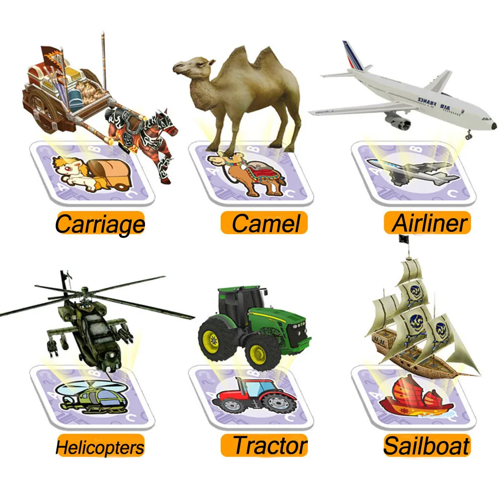 Three-dimensional card with living animal build creativity and protect your eyes waterproof Educational tool for kids | Тематическая