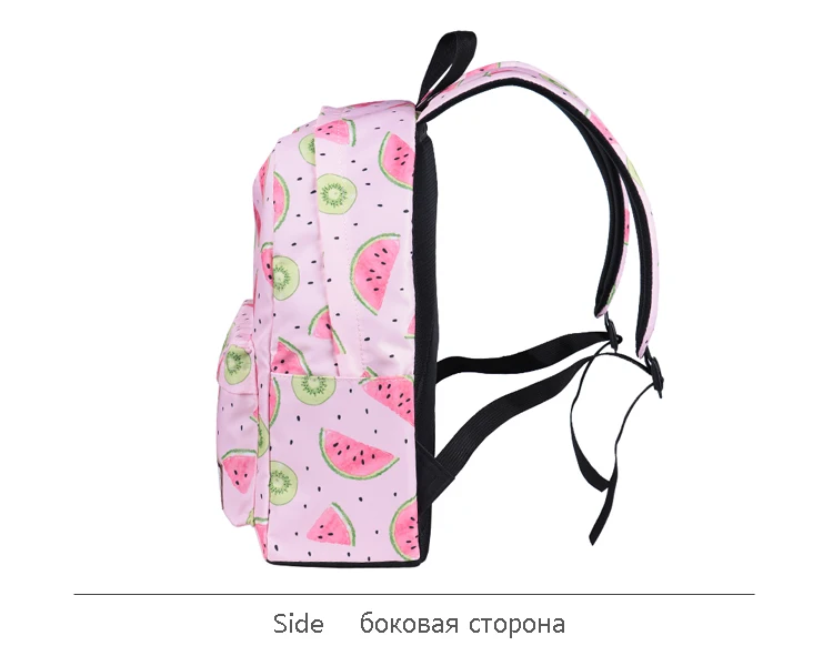 CIKER женские рюкзаки с фруктовым принтом, школьные сумки, рюкзаки для девочек-подростков, свежие летние дорожные сумки Mochila