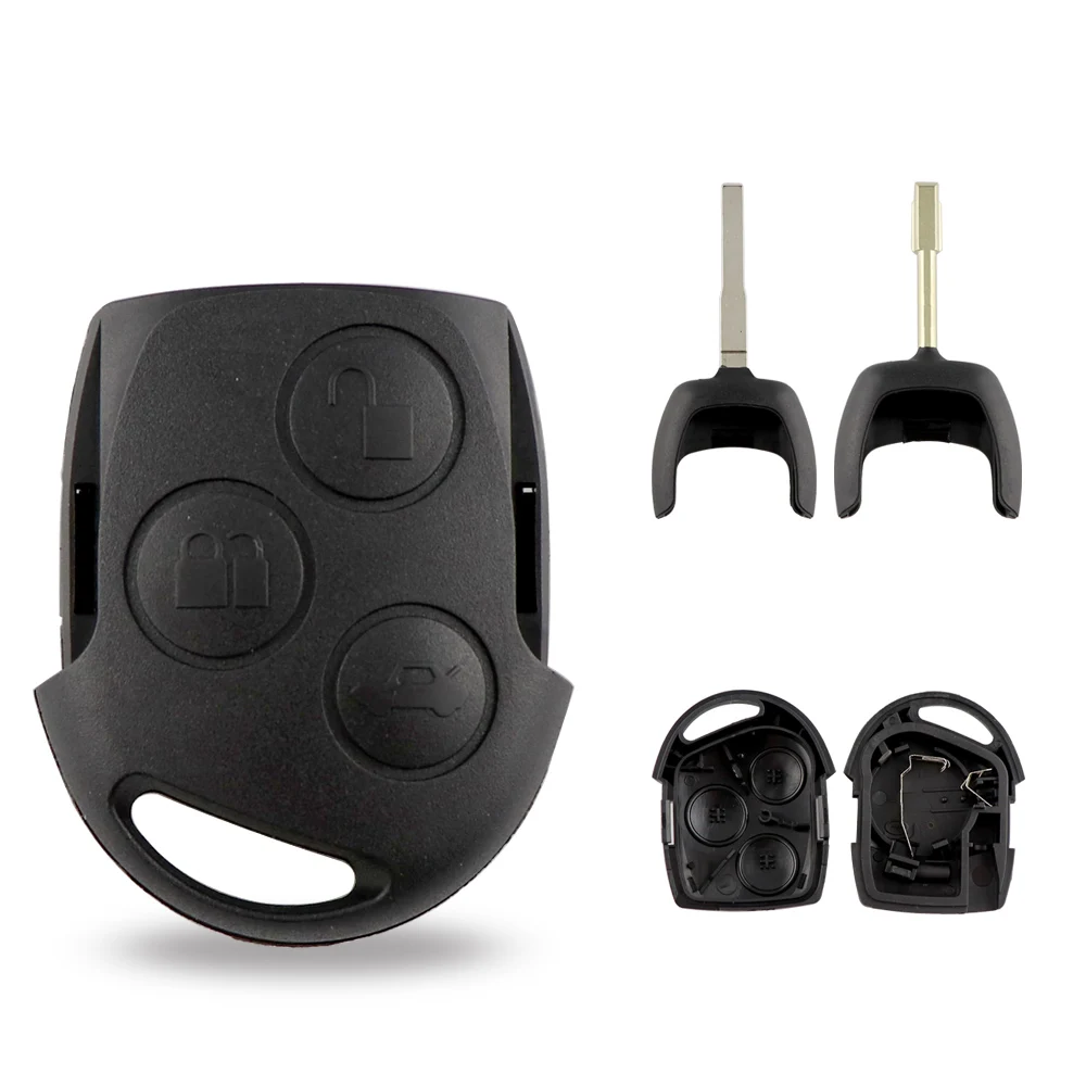 Guscio chiave per auto a distanza a 3 pulsanti Keyforkessper Ford Mondeo Focus 2 3 custodia remota per chiave di transito Festiva Fiesta con lama FO21 HU101 -