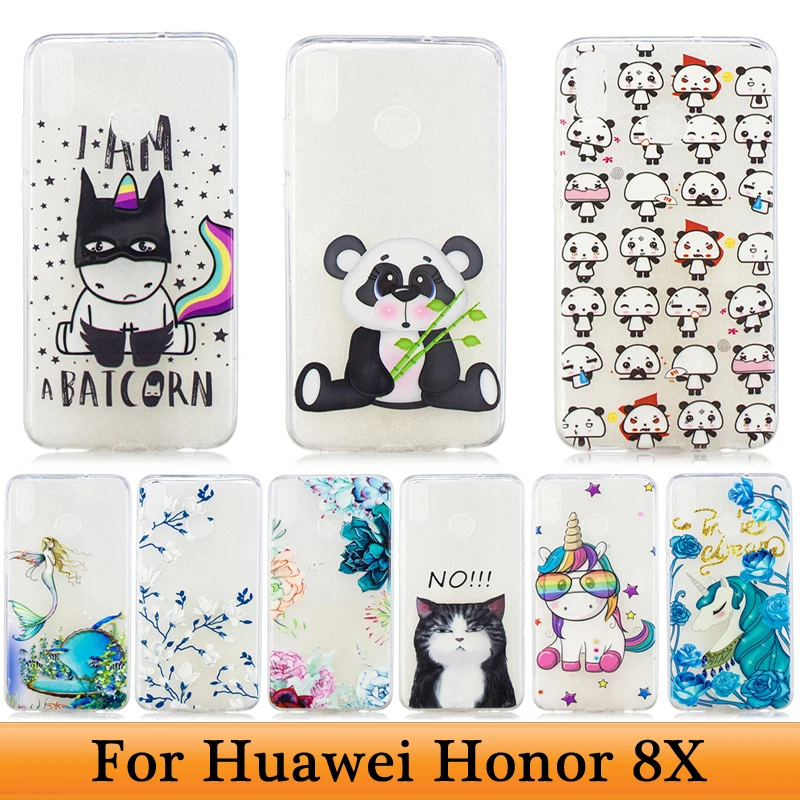 Чехол с объемным рисунком для Honor 8X чехол мобильного телефона Huawei 8 X X8 из ТПУ и