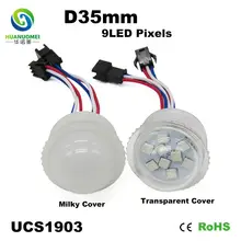 Цифровой 35 мм 9 светодиодный s UCS1903 водонепроницаемый смарт-5050 smd цветная(rgb) светодиодная Пиксельная лампа адресный модуль лампы парк атракционов огни