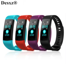 Desxz Cerdas Menonton Wristband Gelang Kegiatan Kebugaran Tracker Tekanan Darah Heart Rate Monitor Waterproof gelang pria wanita (Cina)