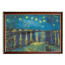 DIY обучающая игрушка-головоломка для декомпрессии, 2000 шт., старый мастер, картина маслом, звездная Ночная бумажная головоломка для взрослых