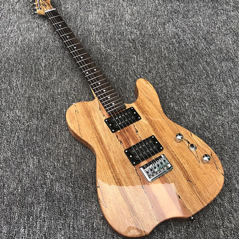 

2019 Custom Shop,Mahogany body with map Veneer TL style Electric Guitar,free shipping