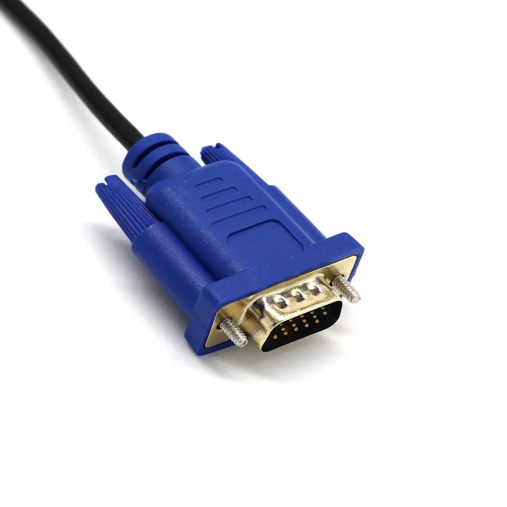 DVI-I وصلة مزدوجة ذكر إلى VGA CableCord الذكور شاشة عرض فيديو محول PC 6FT