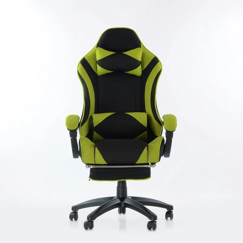  95266 Barneo K-40 Black Light Green Gaming chair computer chair mesh fabric high back plastic armre