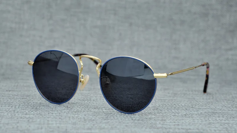 Ретро Круглые титановые солнцезащитные очки для женщин и мужчин, поляризованные солнцезащитные очки Vinatge UV400, солнцезащитные очки Oculos De Grau