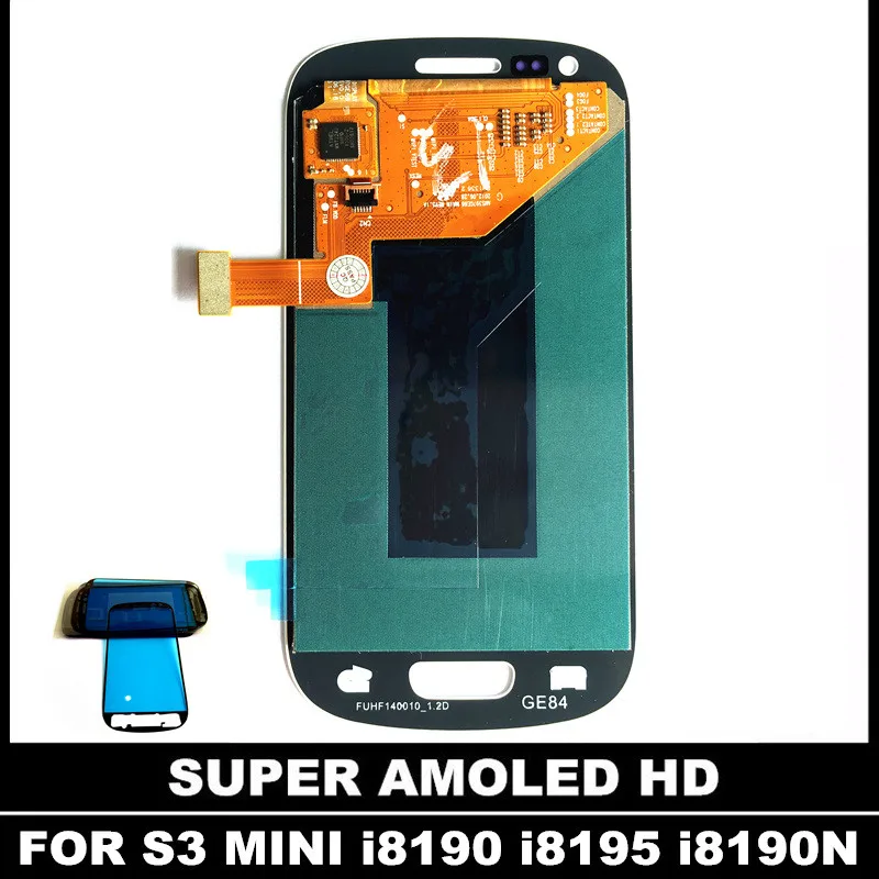 100% Tested Phone LCD for Samsung Galaxy S3 Mini i8190 i8190N i8192 i8200 Display Touch Screen Digitizer Assembly Sticker | Мобильные
