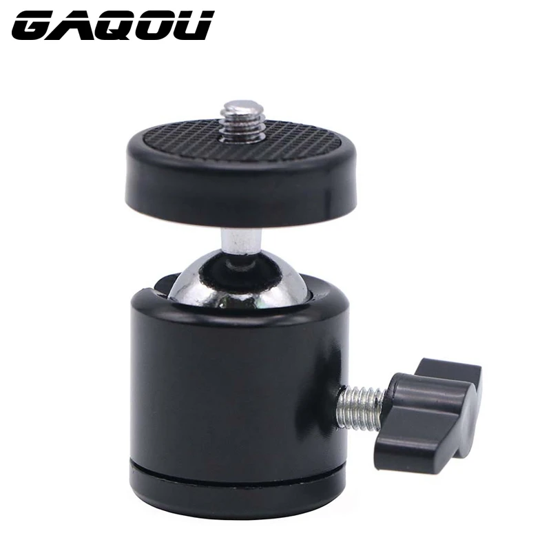 

GAQOU 360 Swivel Camera Tripod Ball Head 1/4" Screw Mount Bracket for Nikon Sony Canon DSLR Camera Tripod Ballhead Stand Holder