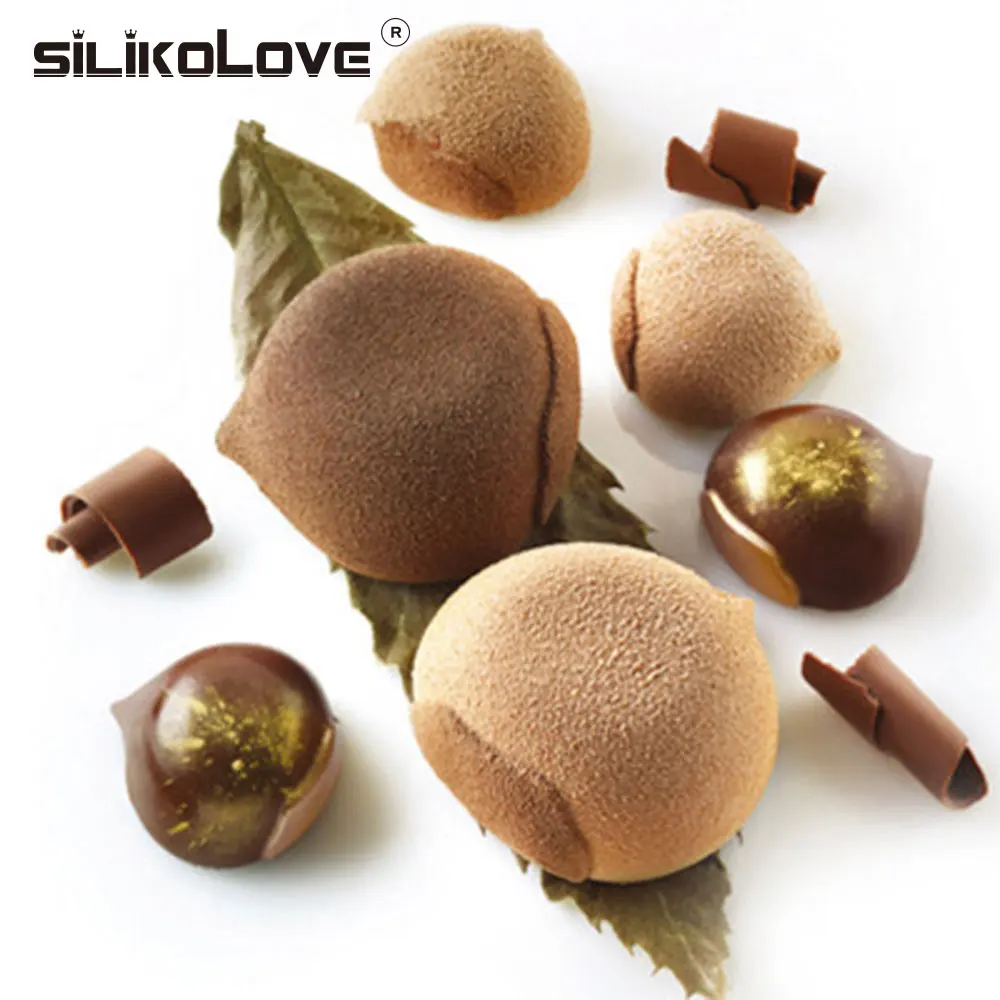 

SILIKOLOVE 8 Cavity 3D Cake Mousse Mold Chocolate Silicone Molds Cake Tools Dessent Decorators Eco-friedly