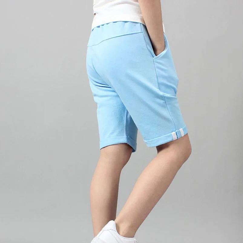 Детские летние брюки От 4 до 12 лет, Детская Хлопковая пляжная одежда Спортивные штаны до колена для мальчиков Одежда для подростков в Корейском стиле верхняя одежда для мальчиков