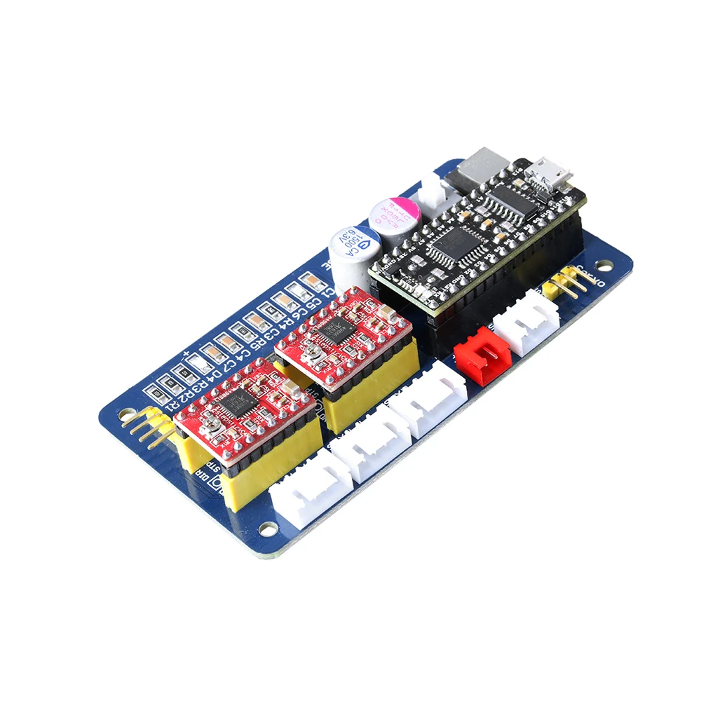 

B SE XY 2 Axis Stepper Motor Driver Controller Board EleksMana Control Panel + USB Cable + 2P/3P/4P Lines For DIY Laser Engraver