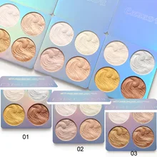 CmaaDu shining 3D Shimmer Highlighter Face Powder Palette Face Base shine Illuminator Makeup Bronze Highlight Contour Silver Gol CmaaDu shining 3D Shimmer Highlighter Face Powder Palette Face Base shine Illuminator Makeup Bronze Highlight Contour Silver Gol