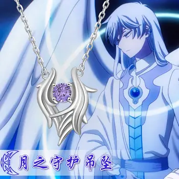 

Anime Card Captor Sakura Yukito Tsukishiro Moon Wings Pendant Sliver Necklace S925 Jewelry Costume Gift New