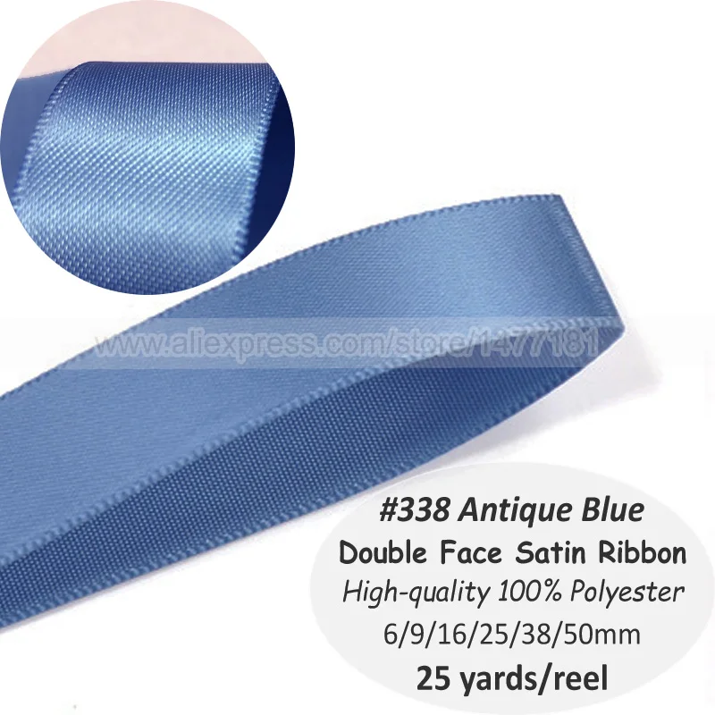 25 /& 38mm 1x Double Sided Quality Satin Ribbon Roll Long Lengths Width 6,10,15