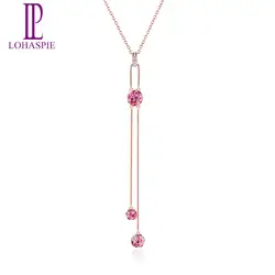 Lohaspie алмаз-ювелирные изделия с натуральными камнями рубин из розового золота 18 К Вишневый кулон мелкозернистый камень Jewelry Обручение день