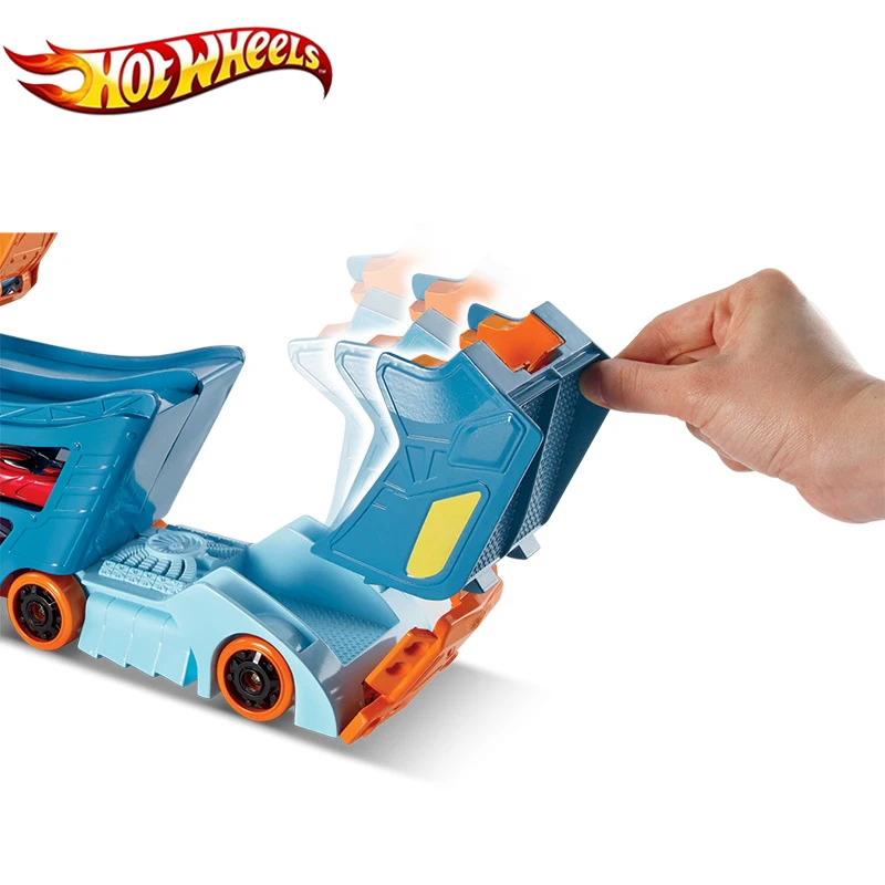 Hot Wheels машинка-спортивный костюм для детей, многофункциональный автомобиль игрушка автомобильная коробка для хранения игрушка модель DWN56 Hotwheels Транспортная Тележка подарок