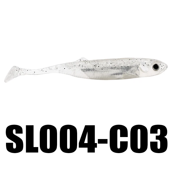 SeaKnight SL004 4PCS/Lot Soft Lure 6g 100mm 3.94in Soft Bait T Tail Simulation Fish Scales Fishing Lure 3D Eyes Fishing Tackle - Цвет: C03 4PCS