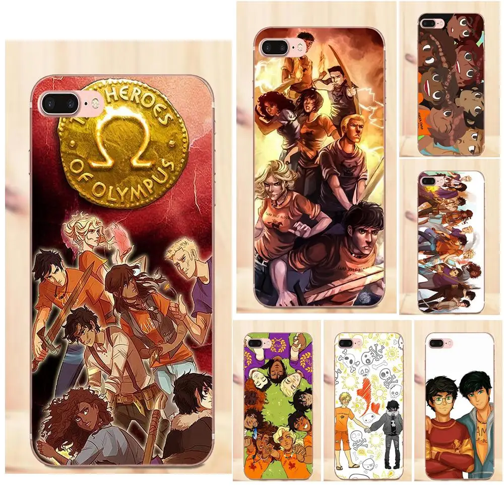 

Maerknon For Apple iPhone 4 4S 5 5C 5S SE 6 6S 7 8 Plus X TPU Printing The Heroes of Olympus