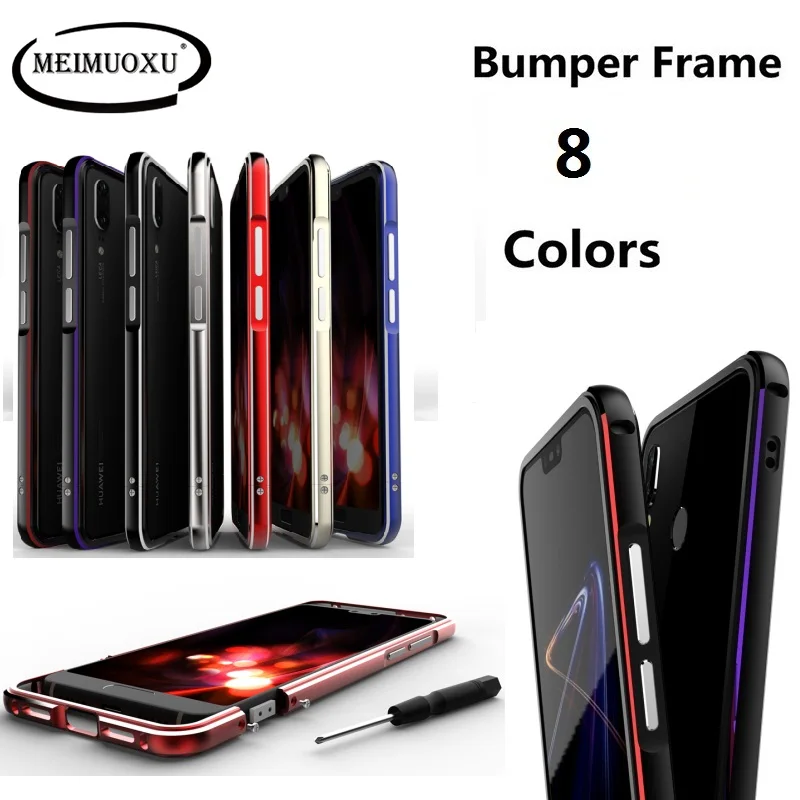 

For Huawei P20 Lite Nova 3E Luxury Ultra Thin Slim Metal Aluminum Bumper Frame Cover Case For Huawei P20 Pro Lite Honor 10