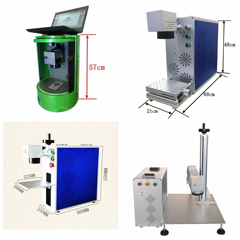 Лазерная волоконная маркировочная машина из нержавеющей стали, металла и пластика мини-оптоволоконный лазерный станок маркировочная