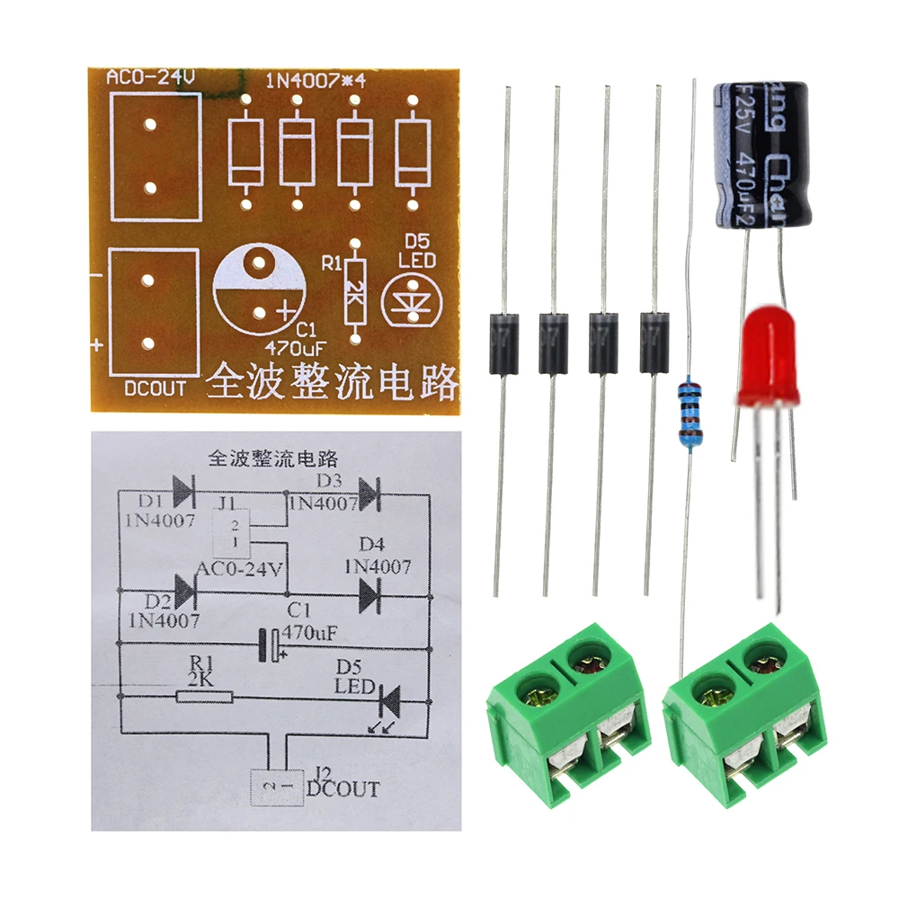 1n4007 Bridge Rectifier Ac To Dc Power Converter Full Wave A32