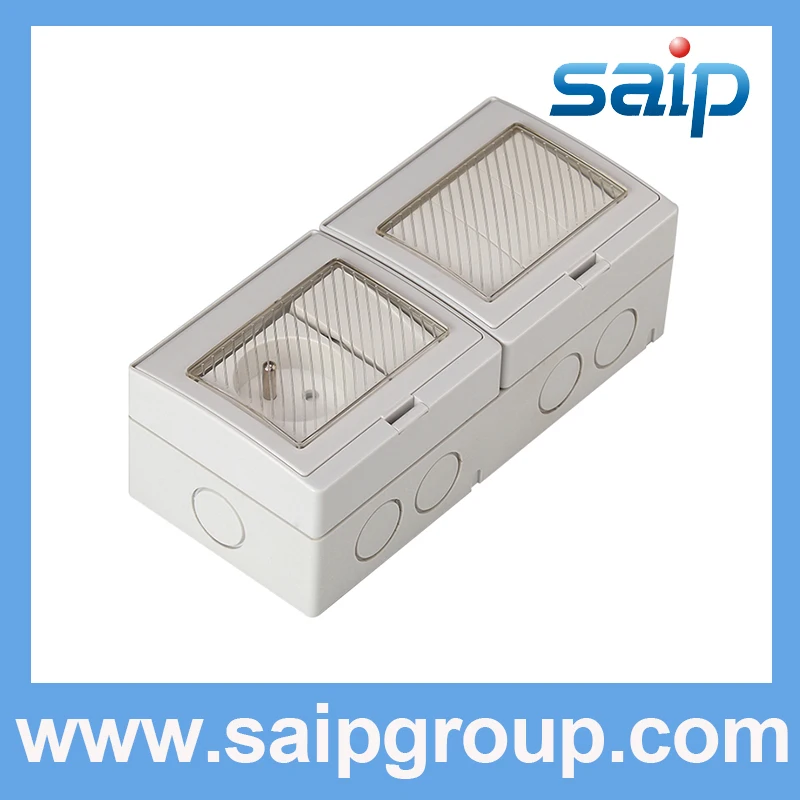 

High End Waterproof four-position switch with one French style socket SP-FR4S