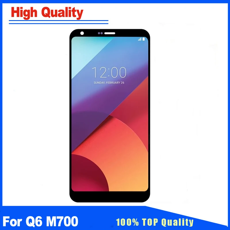 

IPS Display For LG Q6 LCD Touch Screen Digitizer With Frame Assembly Replacement Sets For M700 M700DSK US700 M700Y G6Mini
