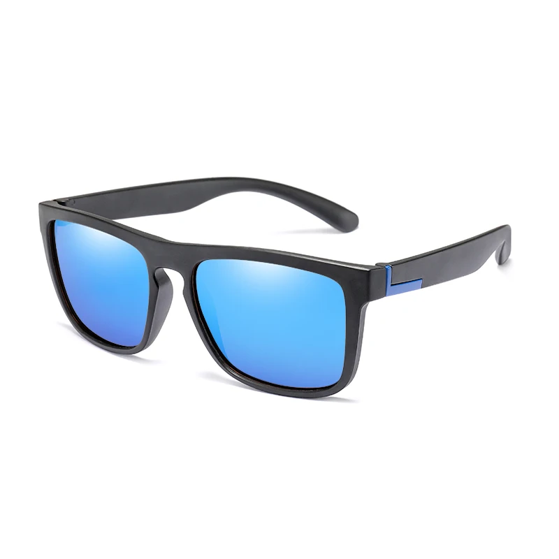 Резиновая рама TAC поляризационные очки Polaroid гибкие Унисекс Роскошные брендовые вождения солнцезащитные очки для мужчин квадратные UV400 Gafas подарки - Цвет линз: KP8848-C1