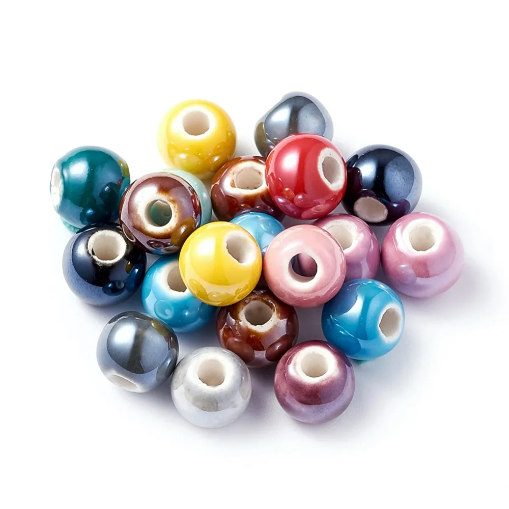 100Pcs Mixed Colors Attractive Gemstone Round Beads 8mm Jewelery Making