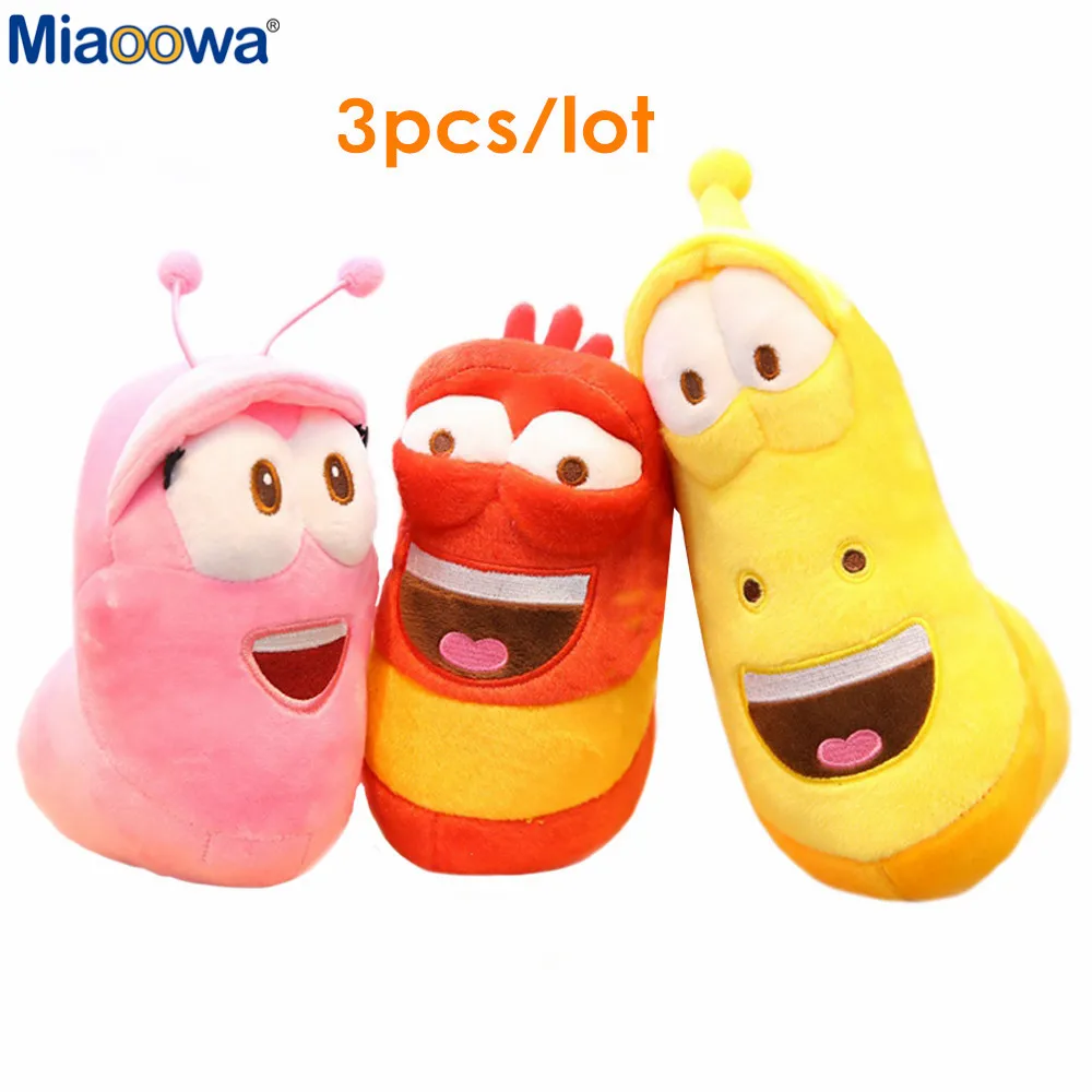 3pcs/lot Korean Anime Cute Insect Slug Creative Larva Plush Toys Cute Stuffed Worm Dolls for Children Birthday Gift Hobbies 3pcs/lot Korean Anime Cute Insect Slug Creative Larva Plush Toys Cute Stuffed Worm Dolls for Children Birthday Gift Hobbies