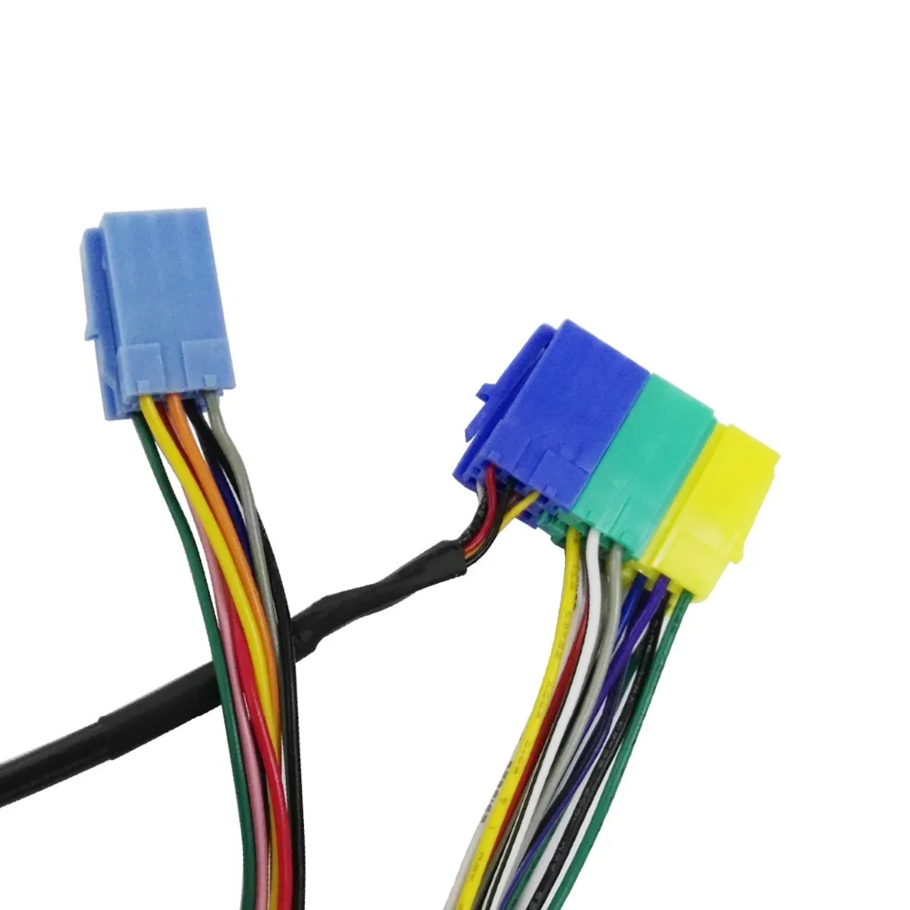 APPS2Car 20 Broches Audi Volkswagen VW Skoda Câble Radio Distributeur, Splitter Harnais Cord Câblage 8 Broches Mini ISO Connecteur d'Extension pour - Changeur CD, iPod Adaptateur, Interface Mp36