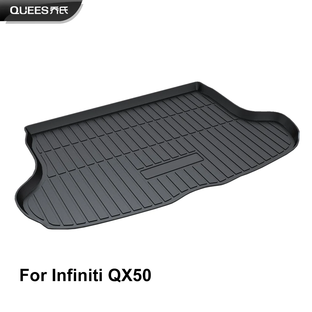 QUEES Custom Fit Cargo Liner Boot Tray Trunk Floor Mat for Infiniti