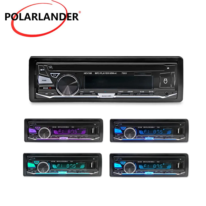 12 В 7003 Новое Прибытие Bluetooth Hands-Free USB / TF In-dash Авто Магнитогол MP3 / WMA aux Радио Магнитофон 1Din Stereo Audio Player Поддержка дистанцион