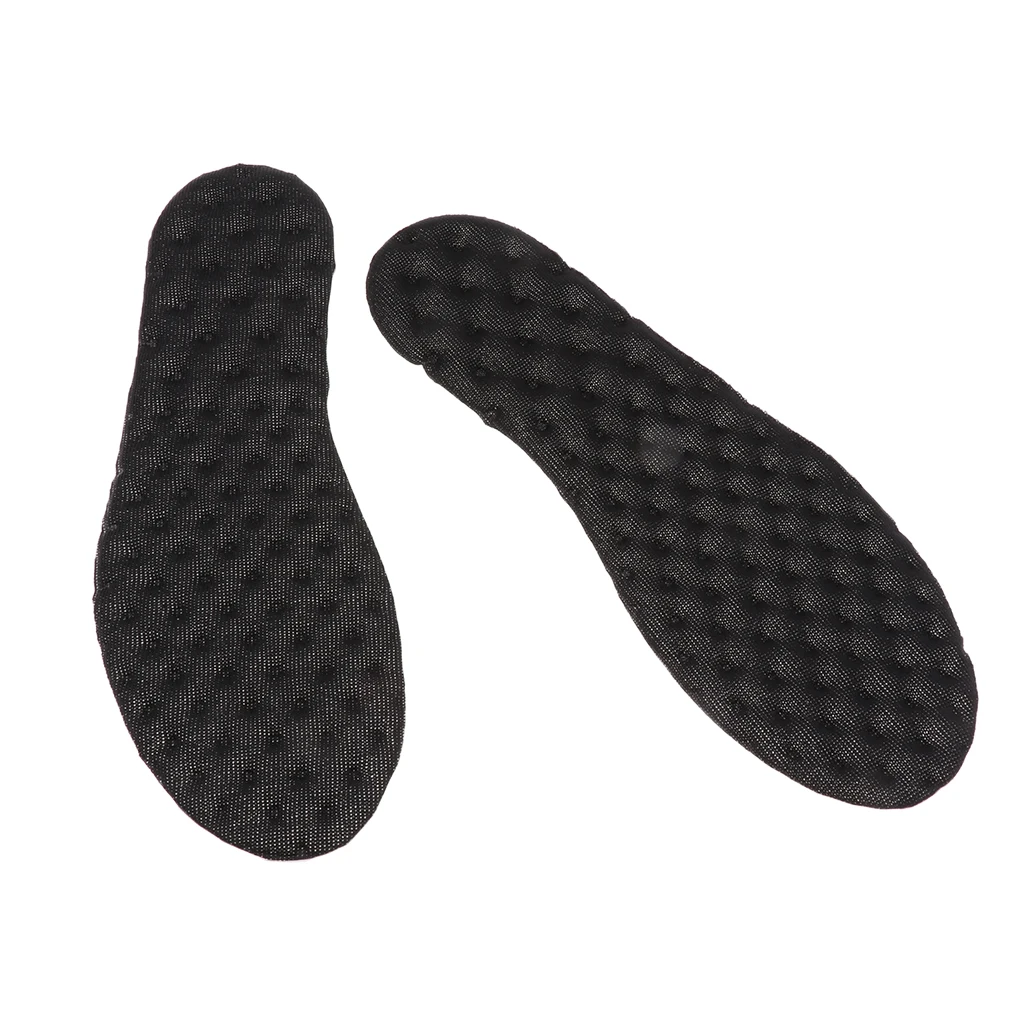1 Pair Full Length Air Cushion Sports Insoles Shoes Pad for Men and Women Sports Running Wear Insoles - Цвет: 28.5cm Black