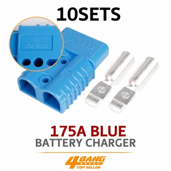 

10x 175A 600V Battery Blue Connector High Power Battery Power Plugs Terminal Set