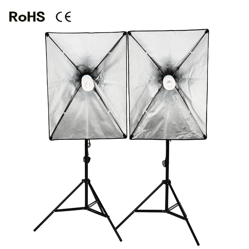 2 шт. 50x70 см/20 дюймов x 28 Фотостудия софтбокс непрерывная световой + 2*135 Вт освещение