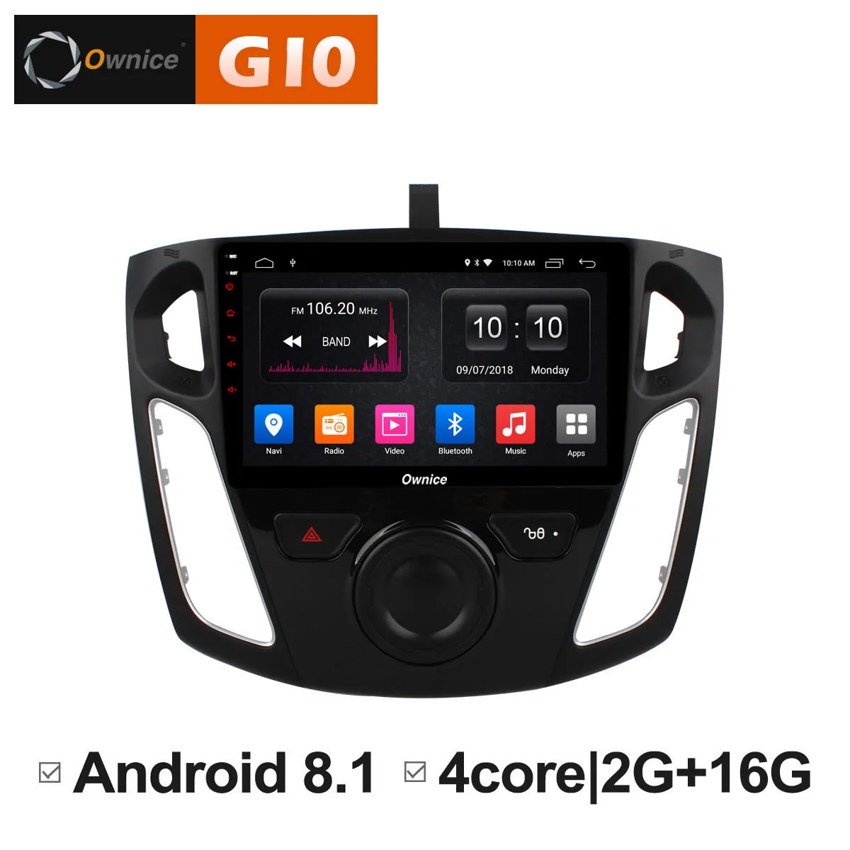 

Android 8.1 Car Radio Stereo Audio Multimedia Video Music Player GPS Navigation for Ford Focus 3 2012 2013 2014 2015 IPS Screen
